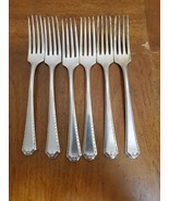 Oneida Community Made Forks ALGONQUIN Silverplate Set Of 6 Flatware Cutl... - $403.93 MXN
