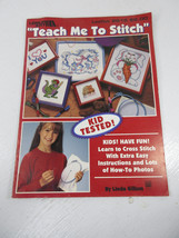 1994 Leisure Arts 2615 Teach Me to Stitch Cross Stitch Instruction Patte... - $9.85