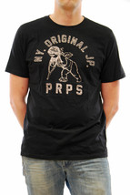 PRPS Mens T-Shirt Short Sleeve Basic Comfortable Black Size S E65S121BLK - £92.39 GBP