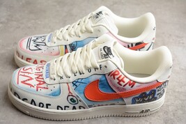 Custom Air Force 1 Low Graffiti Art Sneakers – Hand Painted Style – Size... - $187.11