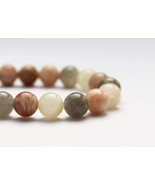 Sunstone, Moonstone Bracelet 8mm, Sunstone Jewelry, Reiki Energy, Moonst... - $26.00