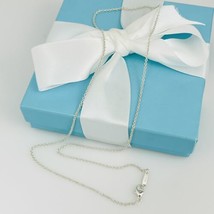 18.5&quot; Tiffany &amp; Co Chain Necklace 1.5mm Links with Lobster Clasp - £129.74 GBP