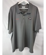 Columbia PFG Performance Fishing Gear Georgia Bulldogs Gray Polo Shirt XXL - $32.55 CAD