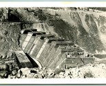 RPPC Ross Dam Under Construction Ross Lake Washington WA UNP Postcard H3 - $14.42