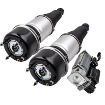 Rear Left Right Air Shock Struts + Compressor Fit Jaguar XJ Models 2004 - 2009 - £495.83 GBP