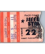 Jefferson Starship Concert Ticket Stub September 22 1976 Houston Texas - £27.24 GBP