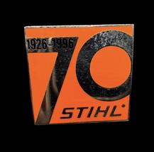 Vintage Stihl 70th Anniversary Pin 1926-1996 Metal Pinback Collectible 1... - $15.00