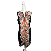 New York &amp; Company Sleeveless Dress - Dashiki Print V-Neck Colorful Patt... - $17.72 CAD