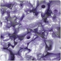 BeadTin Light Purple Pearl Pet Parade Pony Beads (24pcs) - $2.29