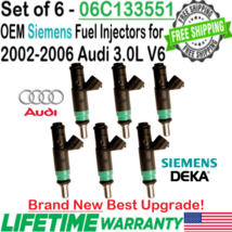 NEW Genuine x6 Siemens Best Upgrade Fuel Injectors for 2002-2005 Audi A4 3.0L V6 - £210.72 GBP