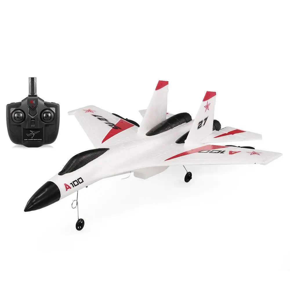 Wltoys XK A100-SU27 Model RC Plane 2.4G 3CH EPP Three-Channel Fixed-Wing... - $63.06