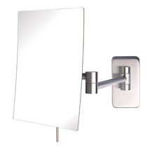 Jerdon Jrt695N 6.5-Inch By 8.5-Inch Wall Mount Rectangular Makeup, Nickel Finish - £67.30 GBP