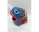 Colorful Tribal Frog Ash Tray Hand Painted Pottery Ceramic Made In Mexico - $22.27