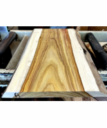 NATURAL EDGE KILN DRIED EXOTIC S2S CANARYWOOD SLAB LUMBER ~24&quot; X 14&quot; X 1... - €60,50 EUR