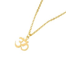 Unisex OM Symbol Necklace For Woman Men Gold Chain Delicate OM Necklaces... - $25.00