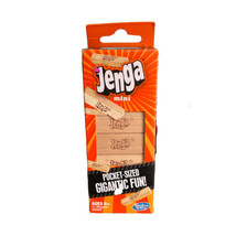JENGA Mini Travel Pocket Sized Gigantic Fun Game Hasbro stack blocks Gam... - £8.05 GBP