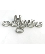 Lot 7 Stainless Steel Rings Size 5 6 7 Slightly Adjustable Open Back - $20.00