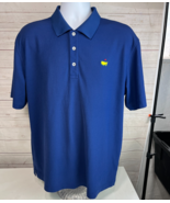 Masters Tech Mens Blue Short Sleeve Polo Golf Shirt Augusta National Siz... - $54.14 CAD
