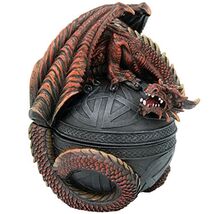 Pacific Giftware RED Dragon Celtic Box Trinket Box - $31.98