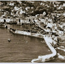 c1947 RPPC Mevagissey Port Fishing Village Postcard Real Photo Cornwall UK - £19.57 GBP