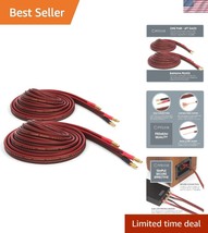 Dual-Layer 6ft 14 Gauge Speaker Wire with Ultra Slim Gold Plated Banana ... - $728.59 MXN