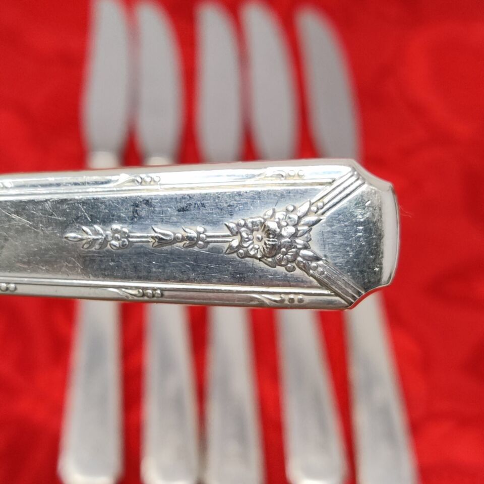 6X Butter Knives Milady by Oneida Community Silverplated Flatware 1940 8... - $24.98
