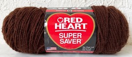 Red Heart Super Saver Worsted Medium Acrylic Yarn - 1 Skein Color Coffee #0365 - £7.52 GBP