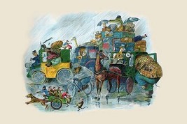 All Animal Land is off to the Station by G.H. Thompson - Art Print - £17.68 GBP+