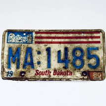 1980 United States South Dakota Minnehaha County Passenger License Plate MA:1485 - £10.58 GBP