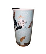 Starbucks Mermaid Siren 12 oz Ltd Ed 2018 Holiday Ceramic Tumbler Travel... - $14.20