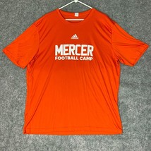 Mercer Bears Mens Shirt 2XL XXL Orange White NCAA Football Short Sleeve Top 537 - $18.98