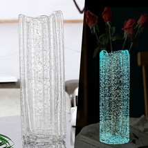 Add Radiance to Your Home Décor with a Hand-Blown Luminous Round Flower Vase - £15.40 GBP