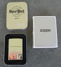 Hard Rock Cafe Athens, Greece Zippo Lighter 2004 Polished Chrome - $44.10