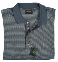 NEW Bobby Jones Collection Golf Shirt  XXL  Black Blue Gray Geometric  *ITALY* - £95.91 GBP
