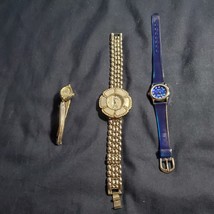 Vintage Woman Wrist Watches Lot 3 Pieces Caravelle Geneva Platinum  &amp; JR-S - £46.92 GBP