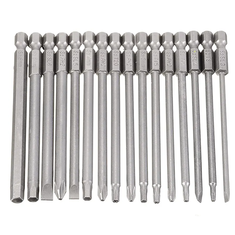 16Pcs 100mm Long Alloy Steel Magnetic Head Cross Phillips Hex Screwdriver magnet - $219.44