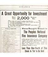 People's National Fire Insurance Company 1908 Advertisement Finance Mone... - €17,30 EUR People's National Fire Insurance Company 1908 Advertisement Finance Mone... - €17,30 EUR