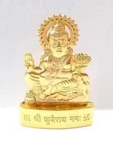 ASHT Dhatu Kubera Lord of Wealth Idol Murti Statue God blessed  10L x 5W... - $19.79