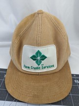 Farm Credit Services Snapback Hat Cap Corduroy K Products - $9.86