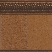 Dundee Deco BD6323 Peel and Stick Wallpaper Border - Brown Abstract Damask Wall  - £18.74 GBP