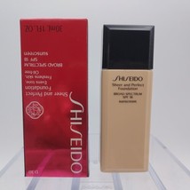 Shiseido Sheer &amp; Perfect Foundation SPF18  D30 VERY RICH BROWN NIB - $19.79