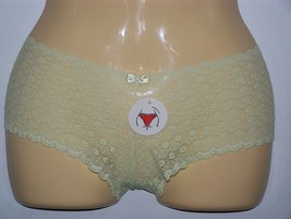 Belabumbum Stretch lace Boyshort Panty NEW NWT Lime sz. S small - $6.79