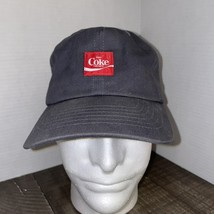 Coca-Cola Coke Brixton Hat Low Profile Cap Leather Strap Back Washed Black - $24.49