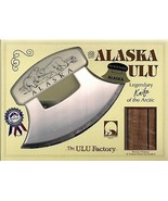  Inupiat Style Cultured Ivory Handled Ulu with Walnut Stand  (  Polar Be... - £25.69 GBP