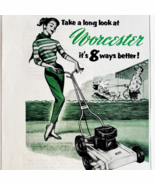 1956 Worcester Lawn Mower Advertisement Rotary Mowing Agriculture DWWW13 - $372.93 MXN