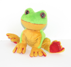 Webkinz Ganz Tree Frog Yellow Green Plush Stuffed Animal 10&#39;&#39; - £7.89 GBP