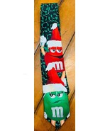 Vintage Blue M&amp;M&#39;s Brand Mars Candy Necktie Under the Mistletoe - $15.44 CAD