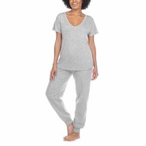 Honeydew Embroidered Short Slv Lounge Set 2-piece  Gray Hearts Women&#39;s S... - $430.41 MXN