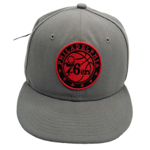 New Era 59Fifty Mens Fitted Cap Hat Size 7 1/4 Gray Philadelphia 76ers NBA - £12.73 GBP