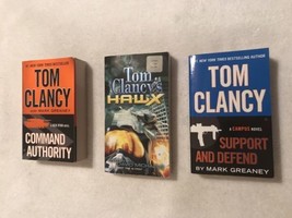 3 TOM CLANCY 1st Ed Paperbacks: SUPPORT and DEFEND; COMMAND AUTHORITY &amp; ... - $9.95